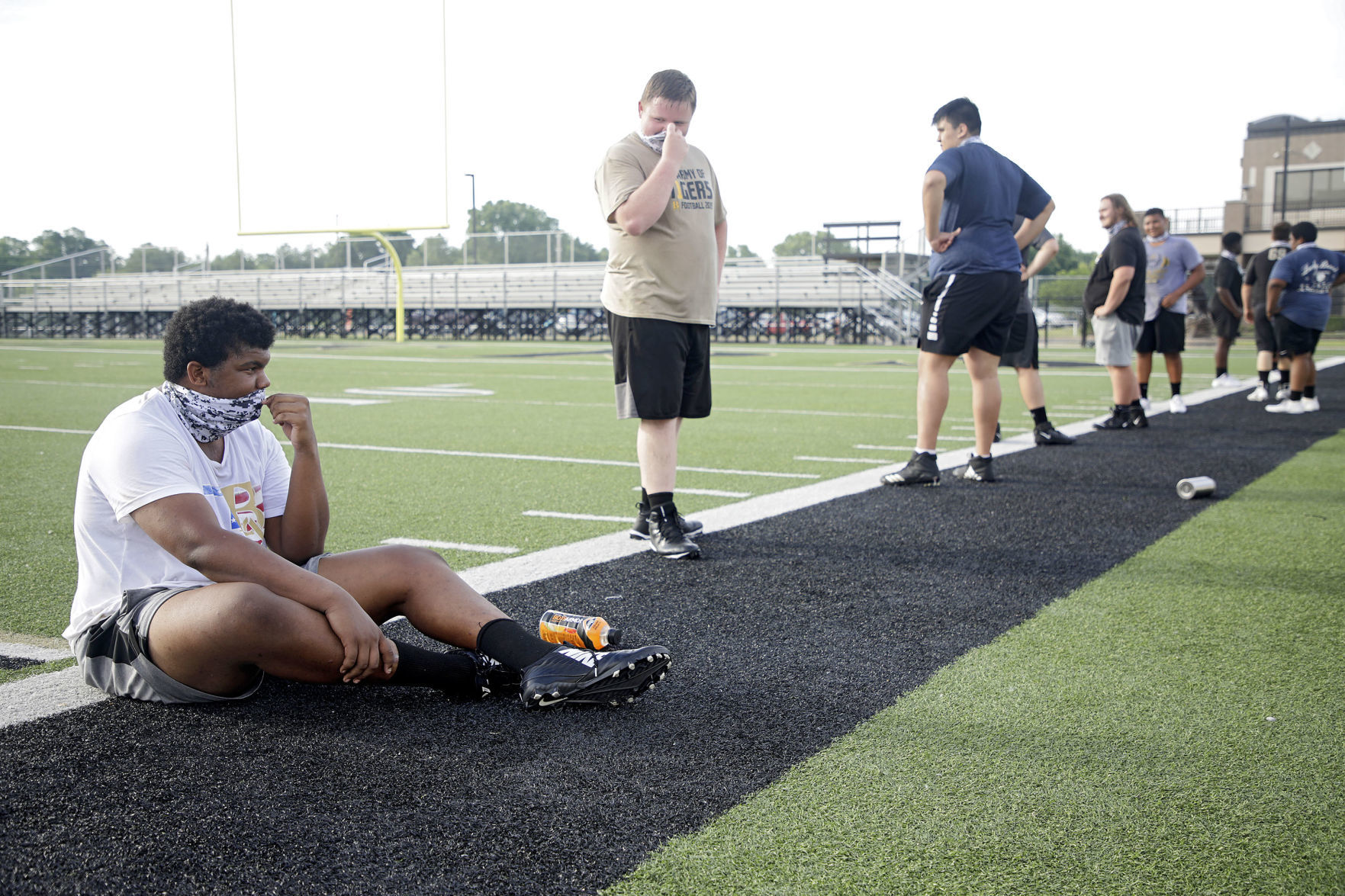 Broken Arrow football practice